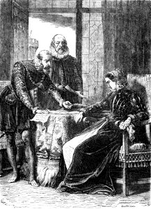 P450 Mary Stuart about to sign her resingnation at Lochleven Castle
