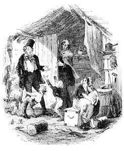 P386--Martin Chuzzlewit (Phiz)--tapley recognised by fellow citizens