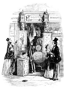 P521--Martin Chuzzlewit (Phiz)--moddle contemplates his destiny