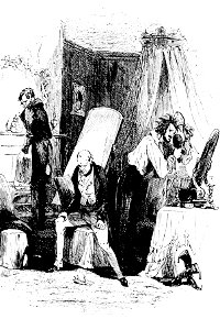 P448--Martin Chuzzlewit (Phiz)--nadgett's atmosphere of mystery