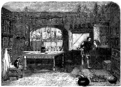 P552 A Barber's Shop in the reign of Queen Elizabeth