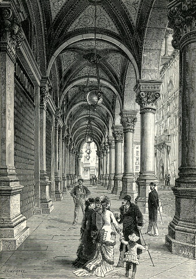 Padova portico del Palazzo delle Debite