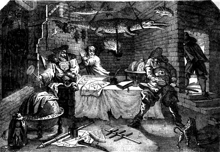 P588 Scene from the Hudibras
