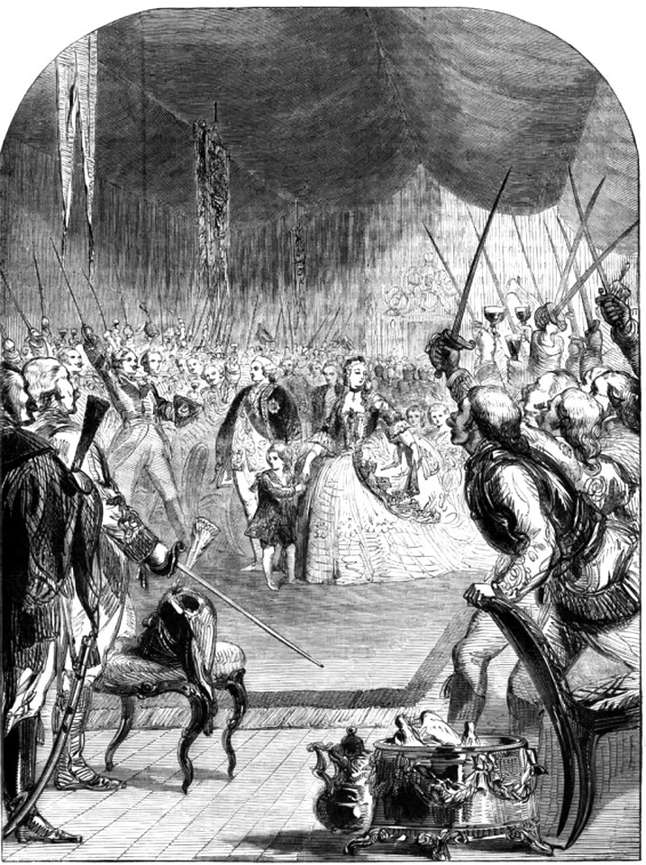 P439 MARIE ANTOINETTE PRESENTING THE DAUPHIN TO THE NOBLES
