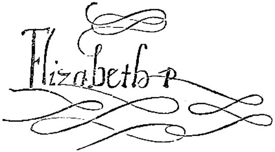P566-Autograph of Queen Elizabeth