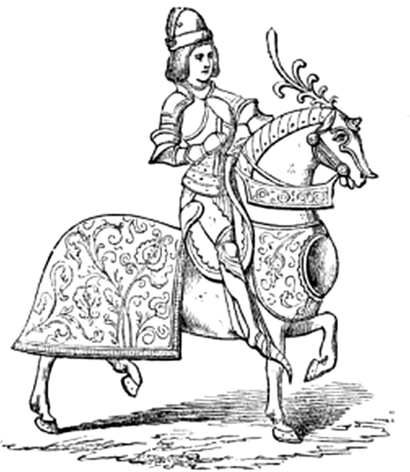 P98-Knight in complete Armour. 15th Century