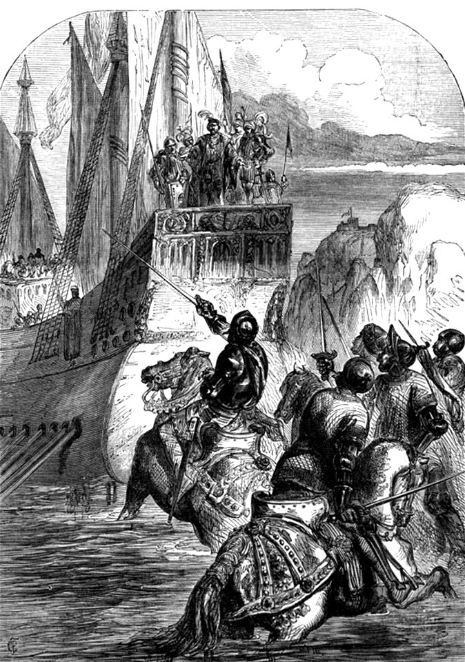 P535-Reception of Sigismund on the Coast of England