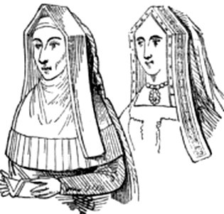 P612d Ladies' Head-dress at the time of Henry VIII