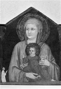 Pacino di Bonaguida - Madonna and Child with Saints - Walters 372494 - Center Detail