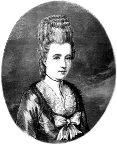 P594 MADAME DE STAEL. FROM AN AUTHENTIC PORTRAIT