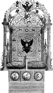 P99 IMPERIAL THRONE OF RUSSIA, IN THE KREMLIN, MOSCOW