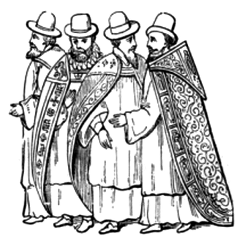 P615b Gentlemen of the Queen's Chapel, in the Time of Queen Elizabeth