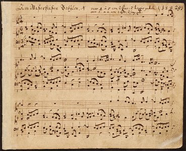 P802-Walther-Manuscript-BWV653b-first-page--An-Wasserflüssen-Babylon