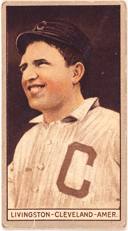 Paddy Livingston, Cleveland Naps, baseball card portrait LCCN2008678356