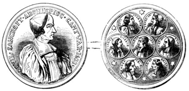 P586 MEDAL OF THE SEVEN BISHOPS