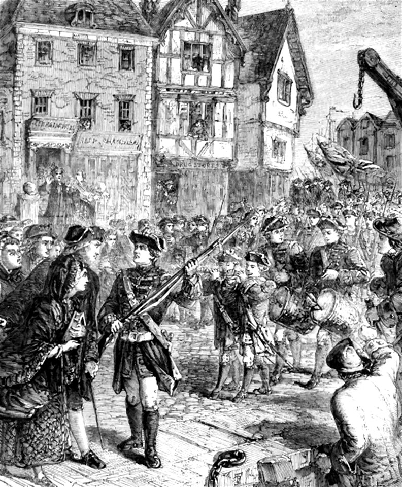 P67 Brtish Troops Entering Boston
