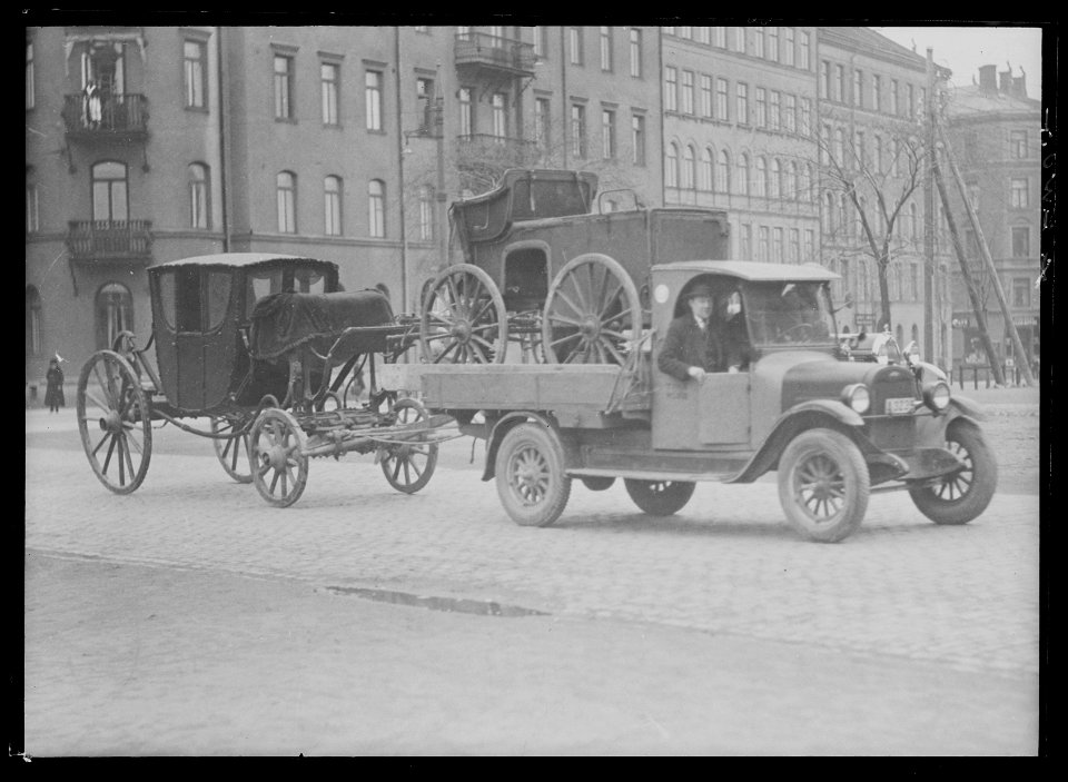 Packvagn fourgon, transport från Fisksjöäng - Livrustkammaren - 27592