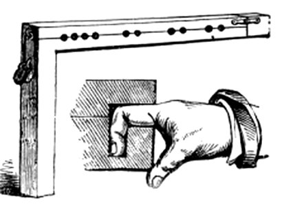 P617a The Finger Pillory. Free illustration for personal and commercial use.