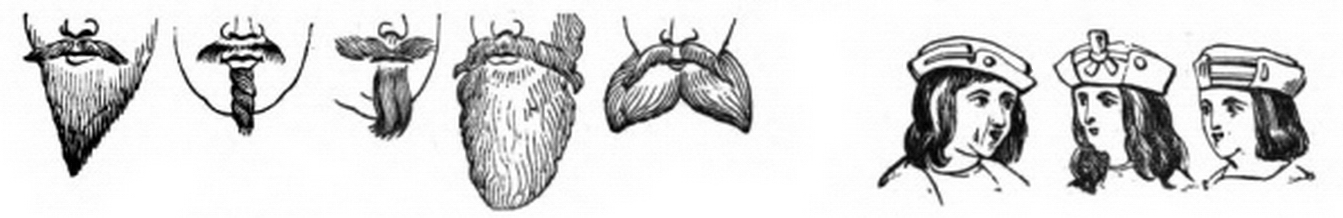 P613b Beards of the 16th Century, Head-dresses of the 16th Century