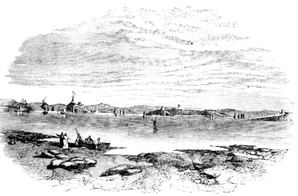 P73 Cork River, in which Raleigh was detained by stress of weather