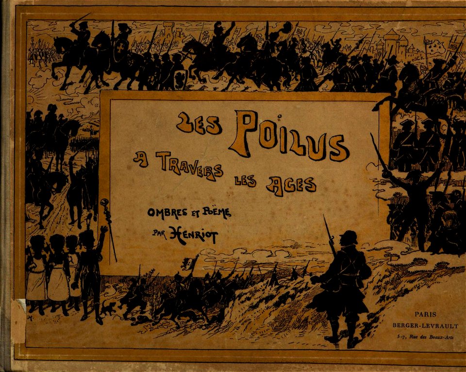 Page de titre du livre Les poilus à travers les âges