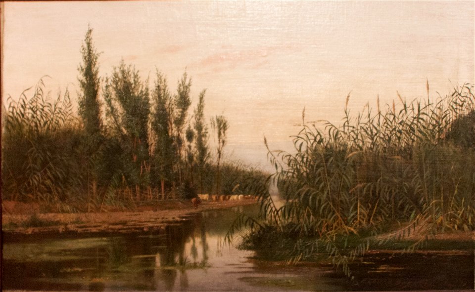Paesaggio con fiume - Ettore De Maria Bergler