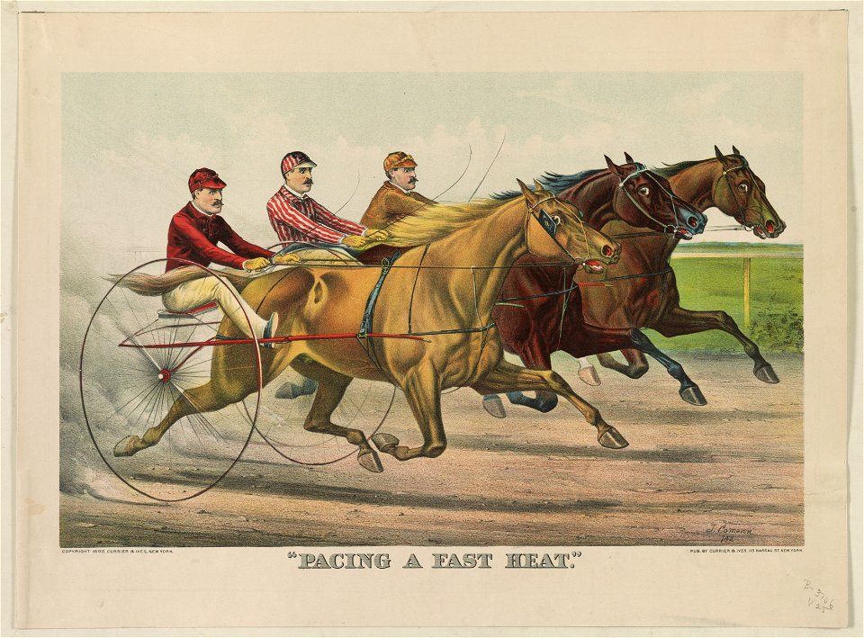 Pacing a fast heat - J. Cameron. LCCN92510120 - Free Stock ...