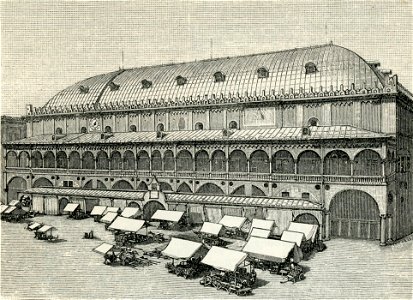 Padova Palazzo della Ragione xilografia