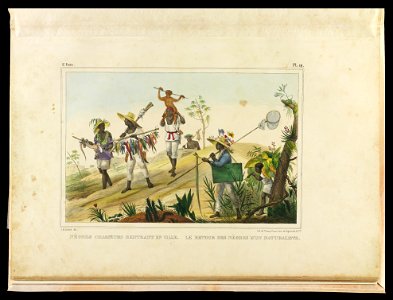 Nègres chasseurs rentrant en ville ; Le retour des nègres d'un naturaliste, da Coleção Brasiliana Iconográfica