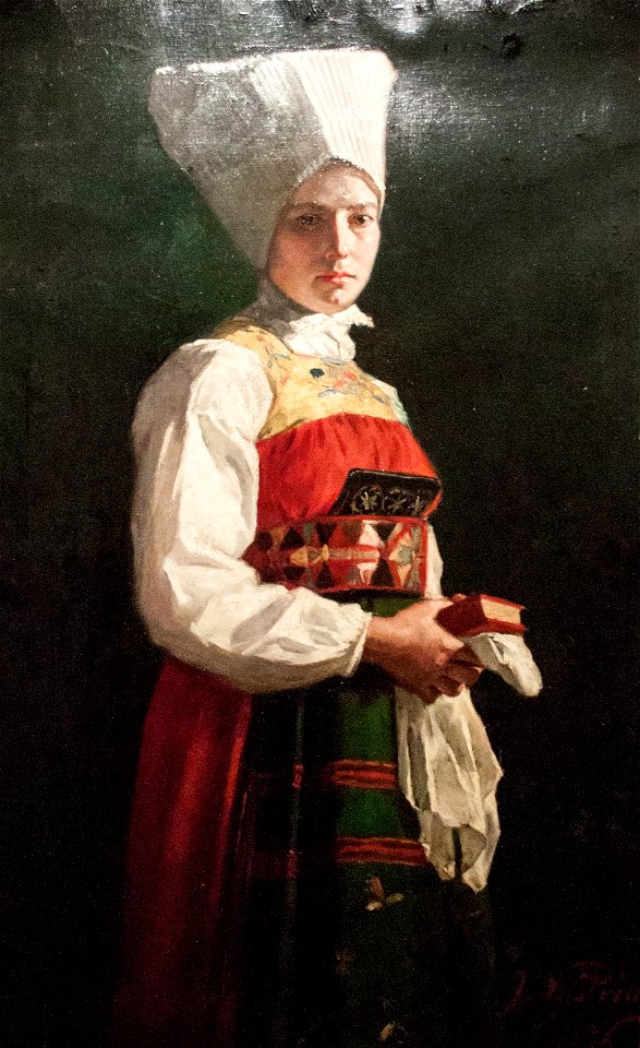 Nyström - Peasant girl in holiday attire