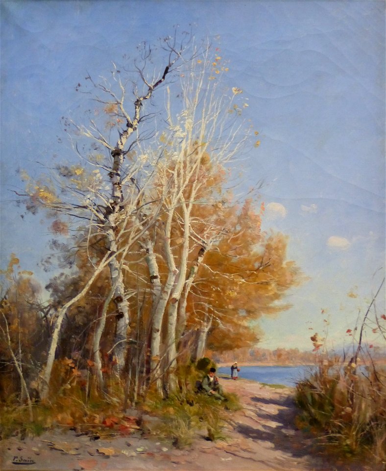 Nîmes,Beaux Arts060Paul Saïn,hiver en Provence,huile sur toile
