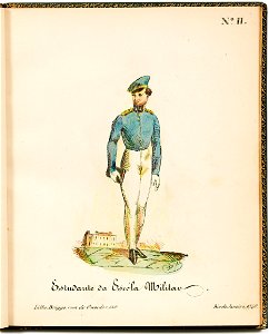 Nº 11 Estudante da escóla militar, da Coleção Brasiliana Iconográfica