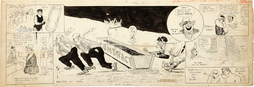Page of miscellaneous Tad Dorgan cartoons (1928)