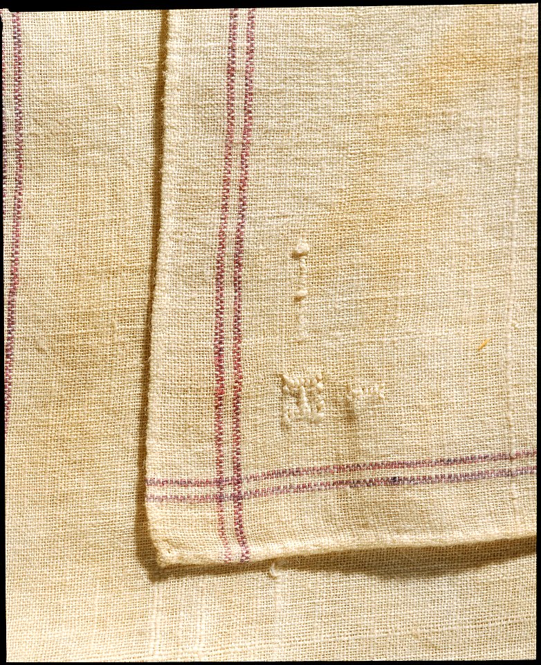 Näsduk med monogram - Livrustkammaren - 39552