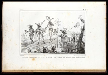 Nègres chasseurs rentrant en ville, Le retour des nègres d'un naturaliste, da Coleção Brasiliana Iconográfica