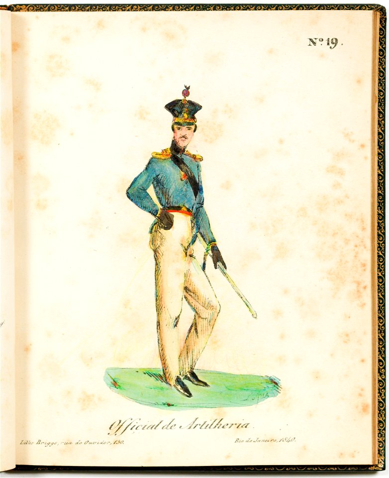 Nº 19 Official de Artilheria, da Coleção Brasiliana Iconográfica