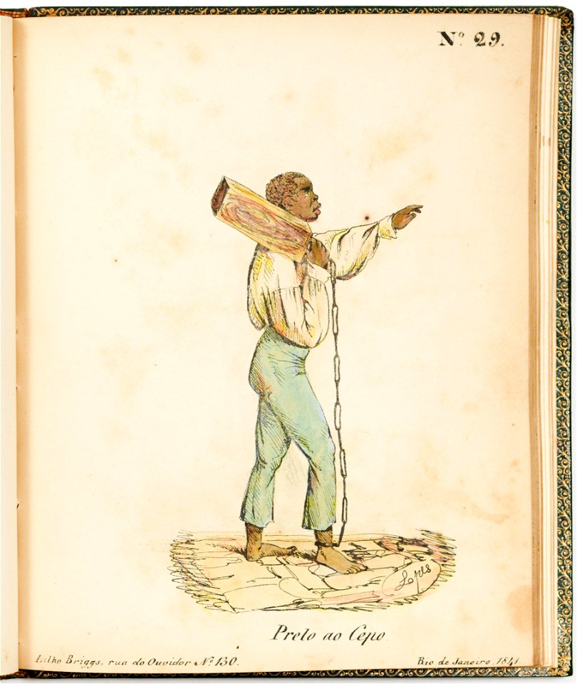 Nº 29 Preto ao cepo, da Coleção Brasiliana Iconográfica