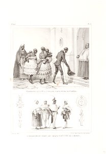 Négresses allant a l´église, pour être baptisées, da Coleção Brasiliana Iconográfica