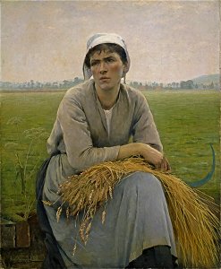 Bondekone fra Normandie. Asta Norregaard. 1889