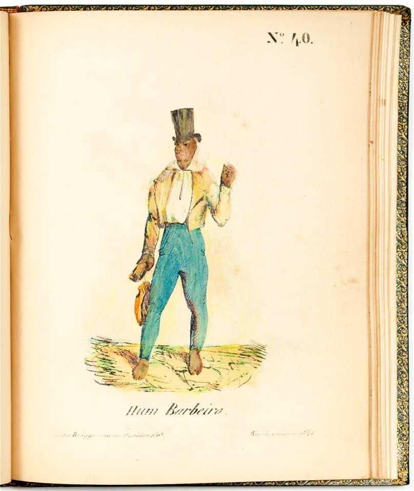 Nº 40 Hum barbeiro, da Coleção Brasiliana Iconográfica