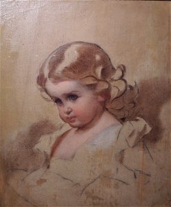 Nyuta (A.I.Lebedeva, nee Makarova, painter's daughter) by I.Makarov (1860s) 2. Free illustration for personal and commercial use.