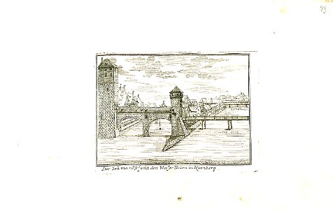 Nürnberger Zierde - Böner - 049 - Saumarkt mit Wasserturm