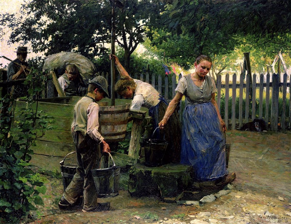 Franz Nölken - Am Brunnen - 1904 - Hamburger Kunsthalle