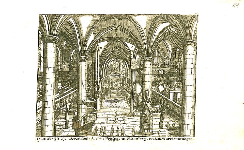 Nürnberger Zierde - Böner - 109 - Mariae Kirche inwendiger