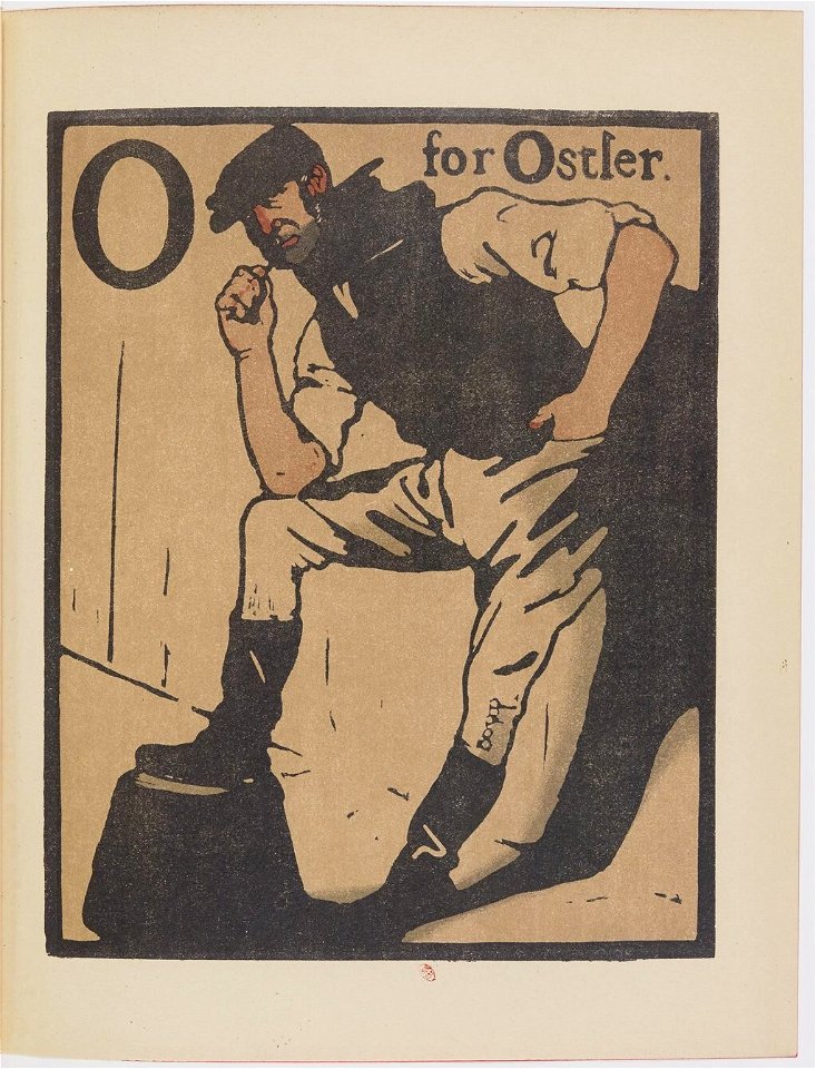 O for Ostler - An Alphabet by William Nicholson (1899)