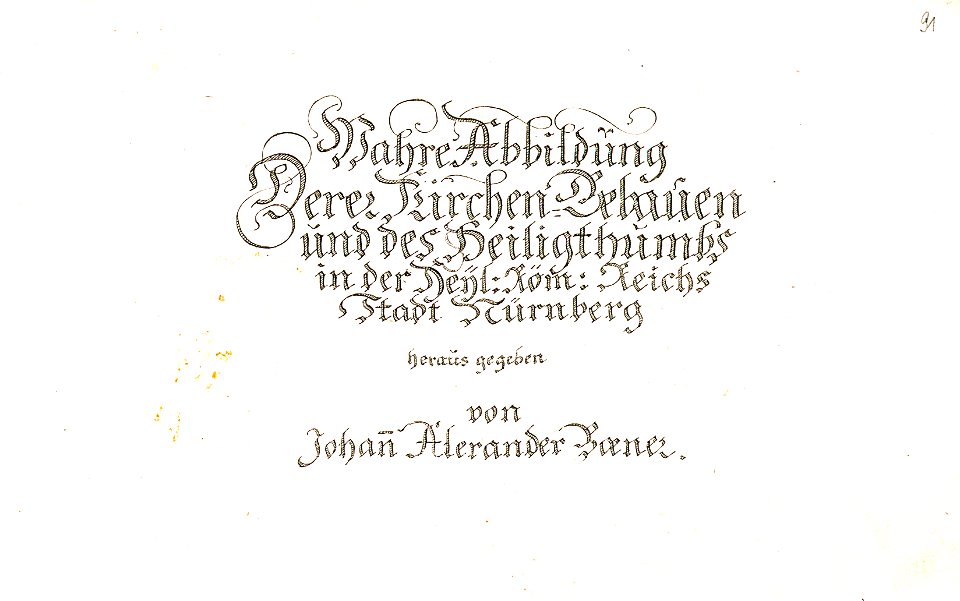 Nürnberger Zierde - Böner - 091 - Wahre Abbildung der Kirchen-Bebauen