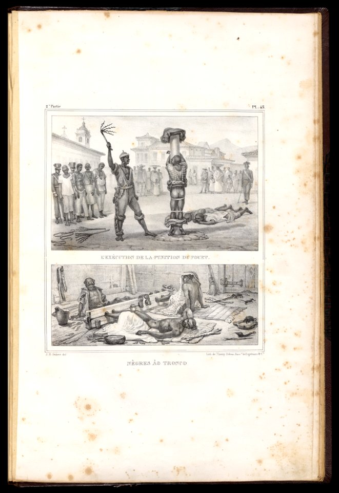 Nègres ao tronco, da Coleção Brasiliana Iconográfica