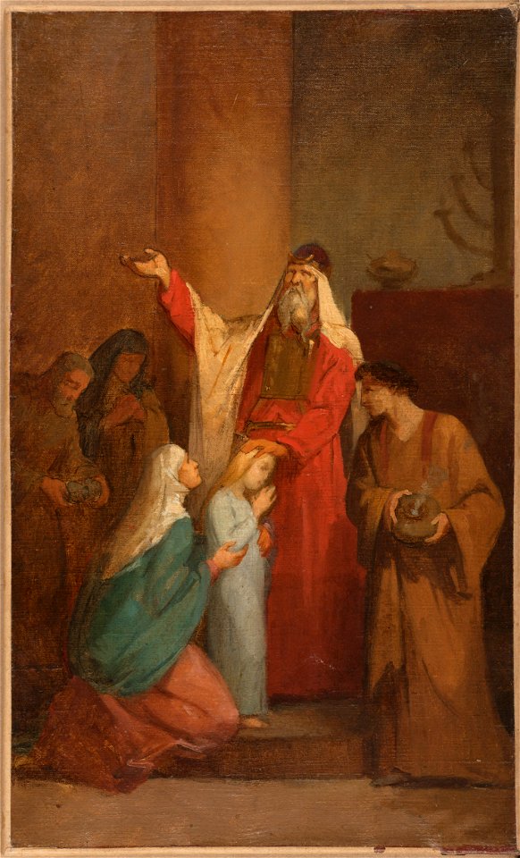 Nélie Barbe Hyacinthe (épouse André) Jacquemart - Esquisse pour l'église Notre-Dame-de-Clignancourt - La Présentation de la Vierge au Temple - PPP4717 - Musée des Beaux-Arts de la ville de Paris