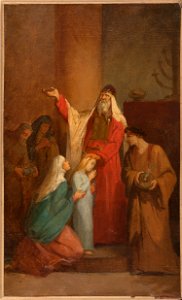Nélie Barbe Hyacinthe (épouse André) Jacquemart - Esquisse pour l'église Notre-Dame-de-Clignancourt - La Présentation de la Vierge au Temple - PPP4717 - Musée des Beaux-Arts de la ville de Paris