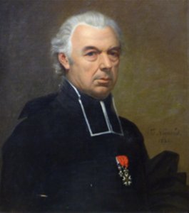 Nîmes,Beaux Arts091Jean Vignaud,portrait de l'abbé Bonhomme1821,huile sur toile
